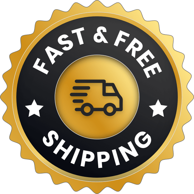 Fast & Free Shipping seal